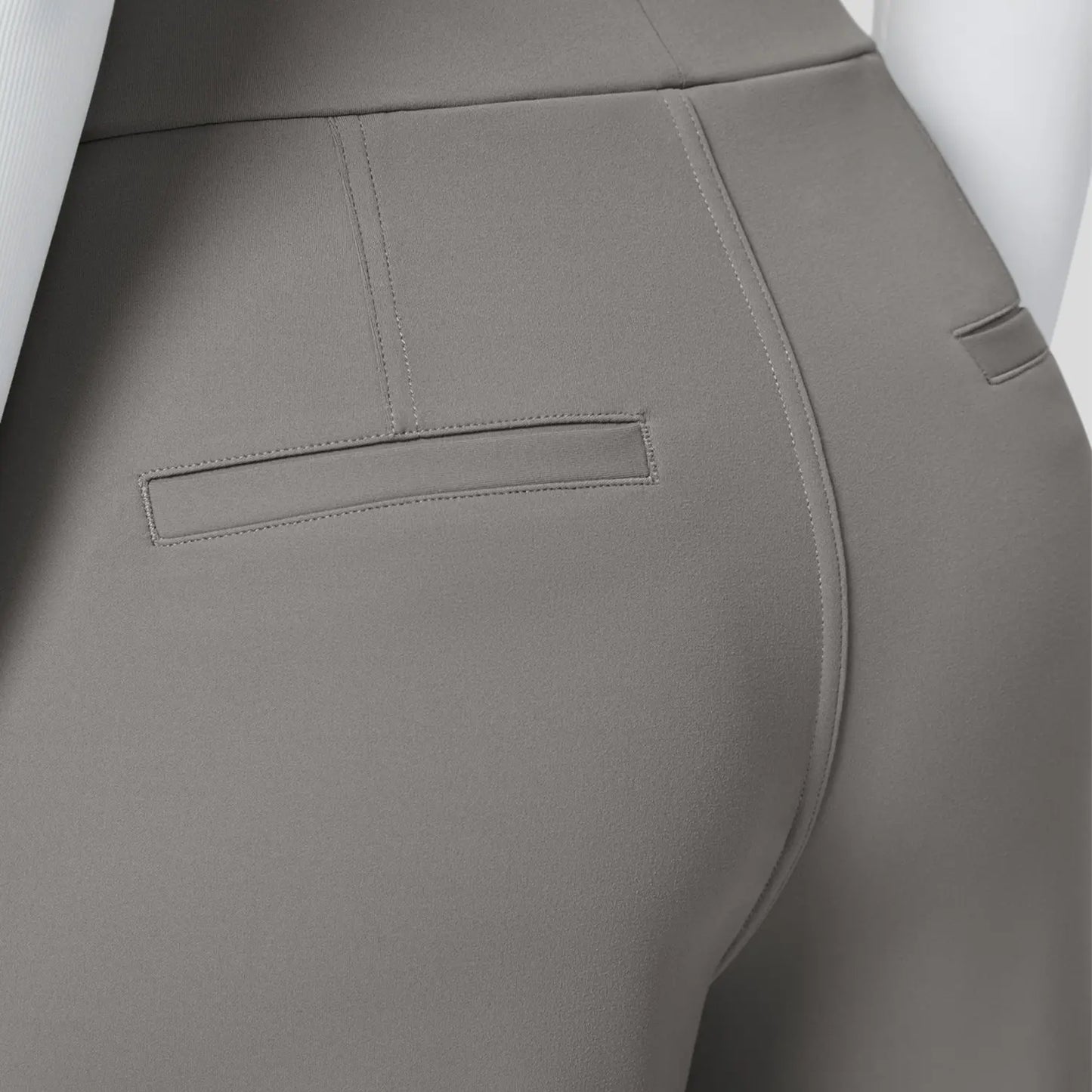 Flex High Waisted Pocket Straight Leg Work Pants