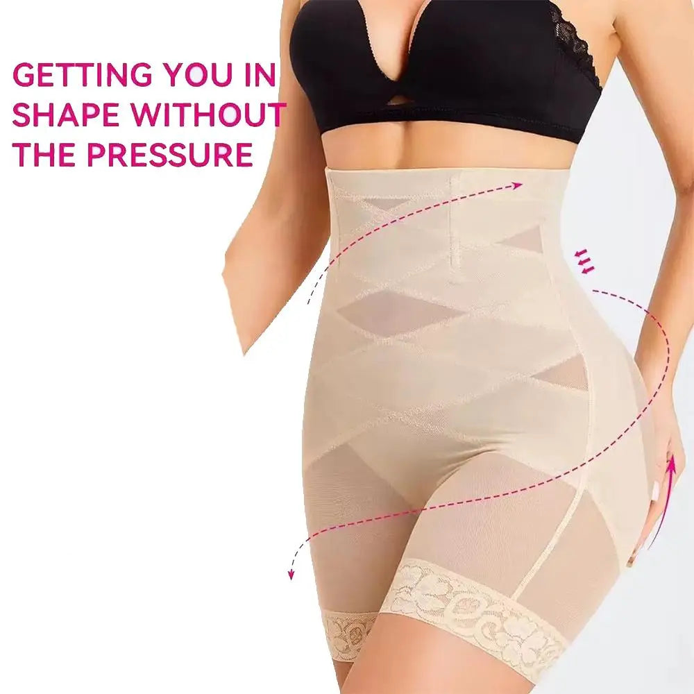 High Waist Body Shaper Shorts for Tummy Control Smooth Waist and Thigh Shaping