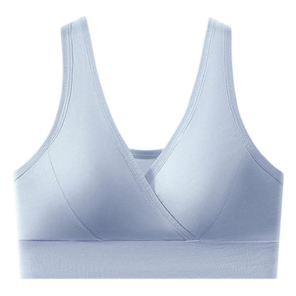 Women’s V-Neck Wireless Seamless Bra – Stretchy, Comfortable & Supportive