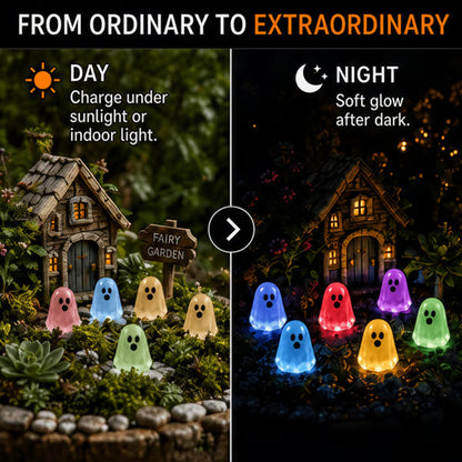 ⏳ Last day 50% OFF –👻Glow In Dark Cute Ghost Resin Bead Set