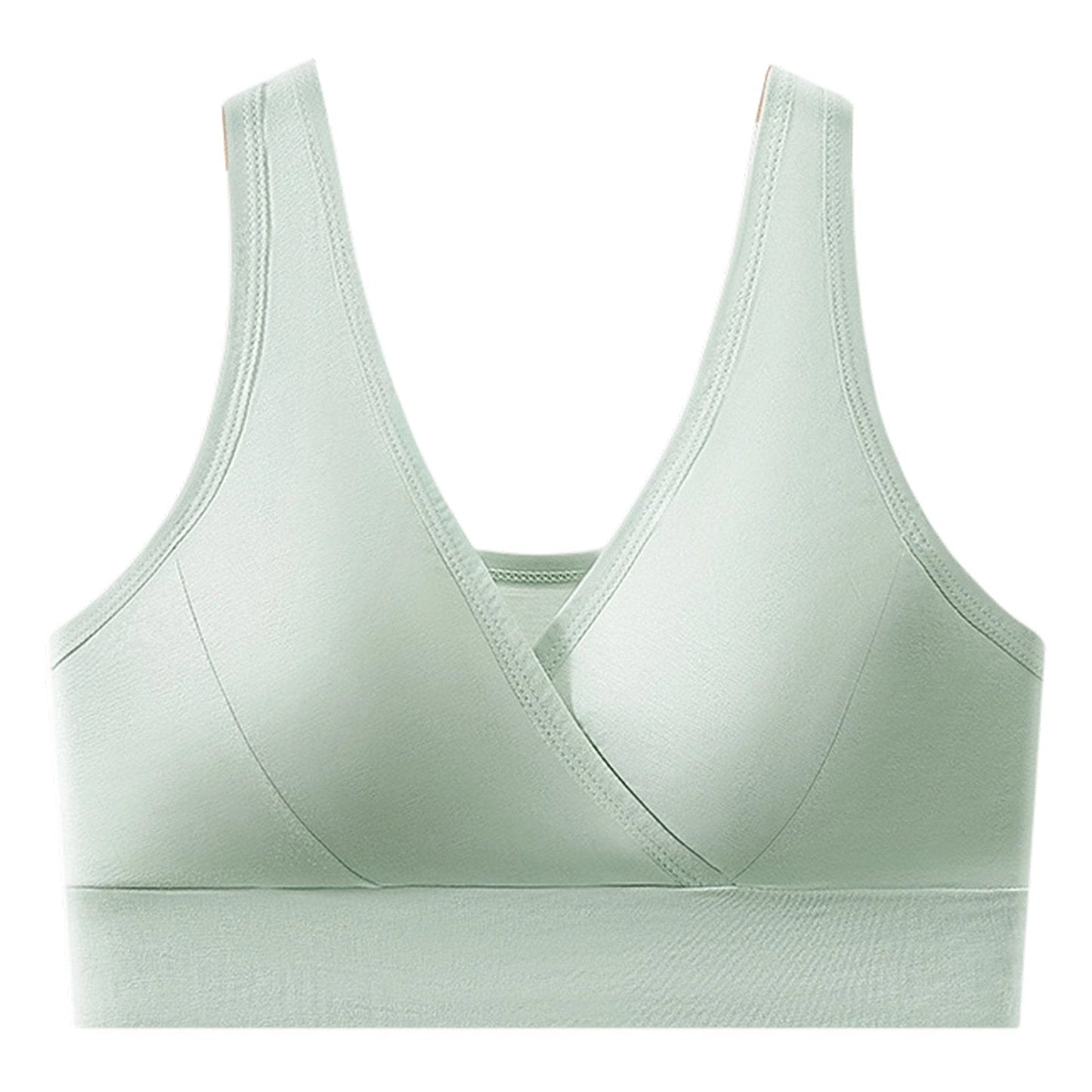 Women’s V-Neck Wireless Seamless Bra – Stretchy, Comfortable & Supportive