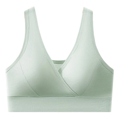 Women’s V-Neck Wireless Seamless Bra – Stretchy, Comfortable & Supportive