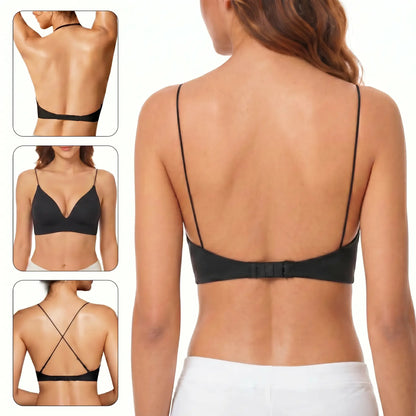 Women's Low Back Backless Seamless Convertible Bra