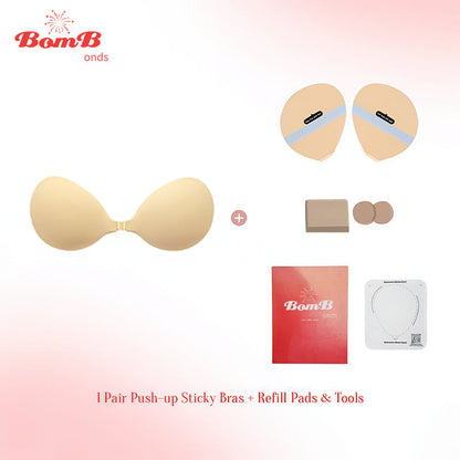 Push Up Sticky Bra Waterproof Reusable Travel Friendly