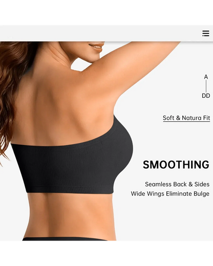 Multiway Wireless Bandeau Bra – Stay Put Comfort Plus Size