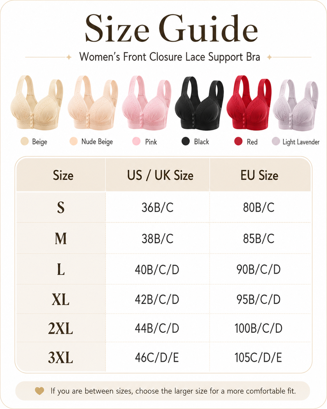 Women's Front Closure Push-Up Jacquard Bra - Comfort & Style