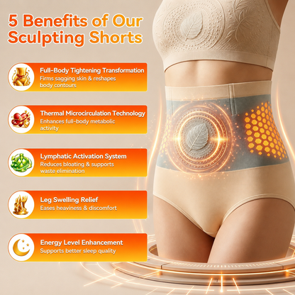 Moringa Berberine High Waist Body Shaping Shorts for Women