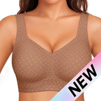 Coffee White Polka Dot