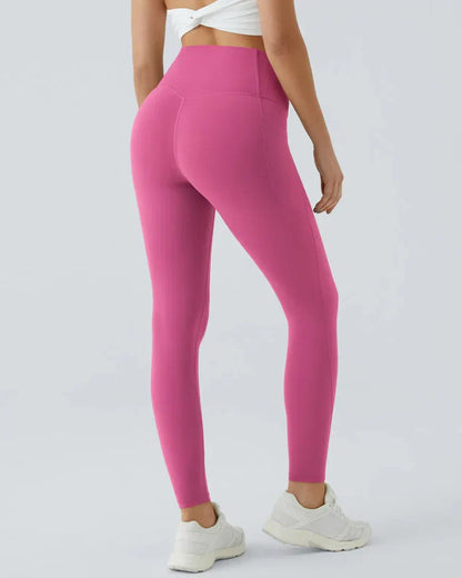 High Waisted Butt Lifting Tummy Control Side Pocket Shaping Training Leggings