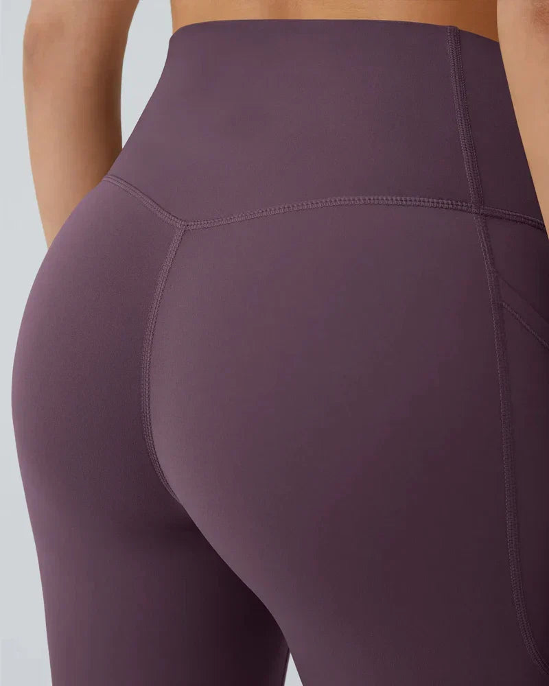 High Waisted Butt Lifting Tummy Control Side Pocket Shaping Training Leggings