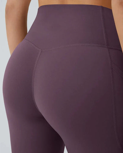 High Waisted Butt Lifting Tummy Control Side Pocket Shaping Training Leggings