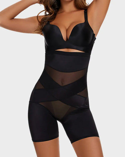 Crossover Bandage High Waist Hip-Lifting Shorts
