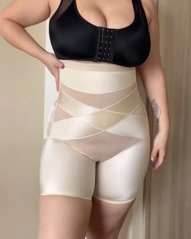 Crossover Bandage High Waist Hip-Lifting Shorts