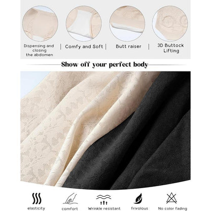 Seamless Full Coverage Brief No Show Underwear High Waist Panties
