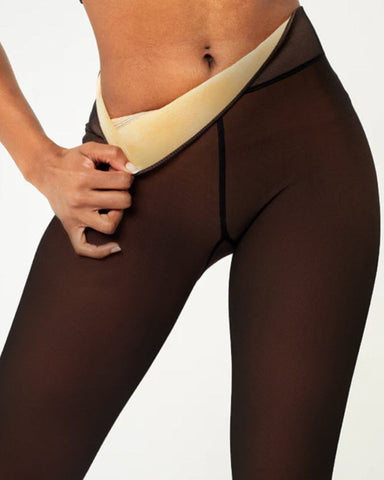 New model One-Seam Translucent Fleece Lined Tights