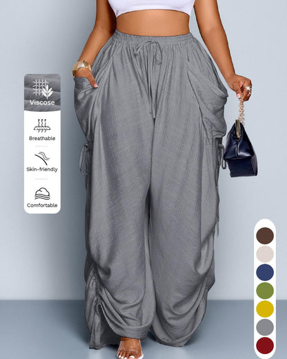 Women's Casual Loose-Fit Wide Leg Pants, All-Season