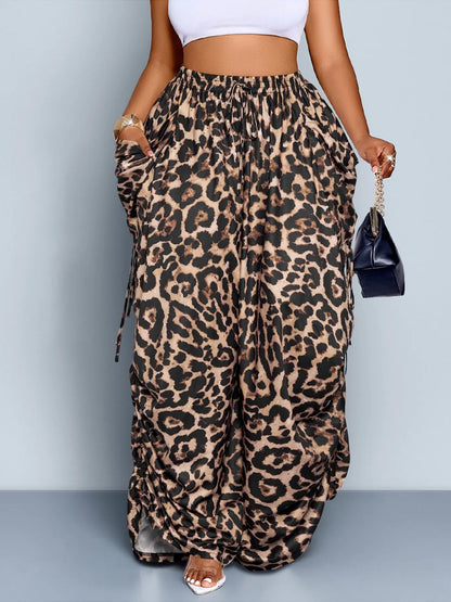 Women's Casual Loose-Fit Wide Leg Pants, All-Season
