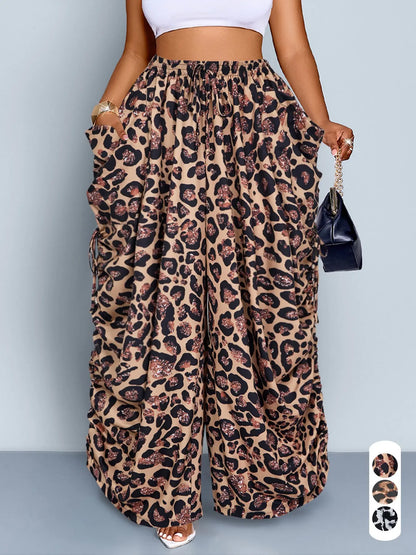 Women's Casual Loose-Fit Wide Leg Pants, All-Season