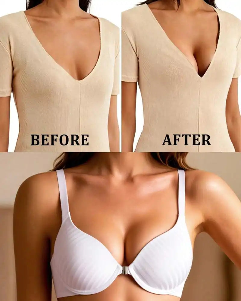 Women’s Lace Jelly Bralette – Front Closure, Wireless, Seamless & Padded