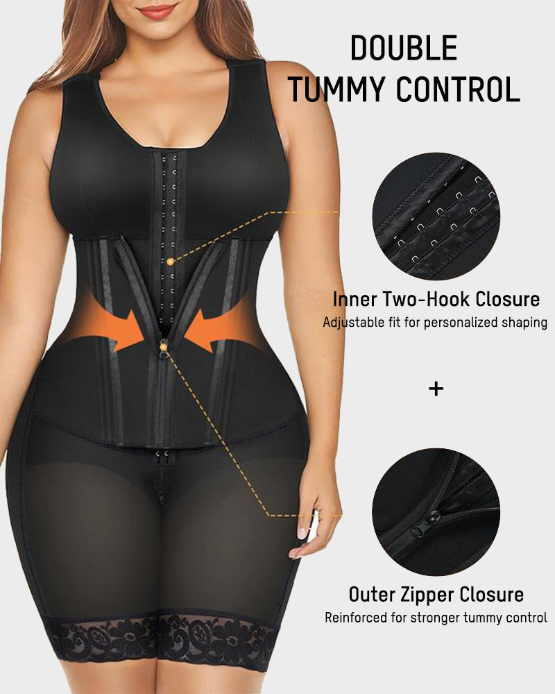 Fajas Colombianas Double Tummy Control Full Body Shapewear