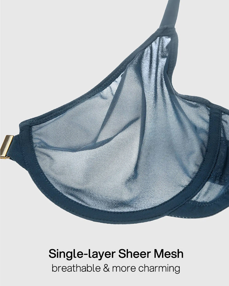 Front Closure Underwire Unlined Back Support Plunge Bra 2.0