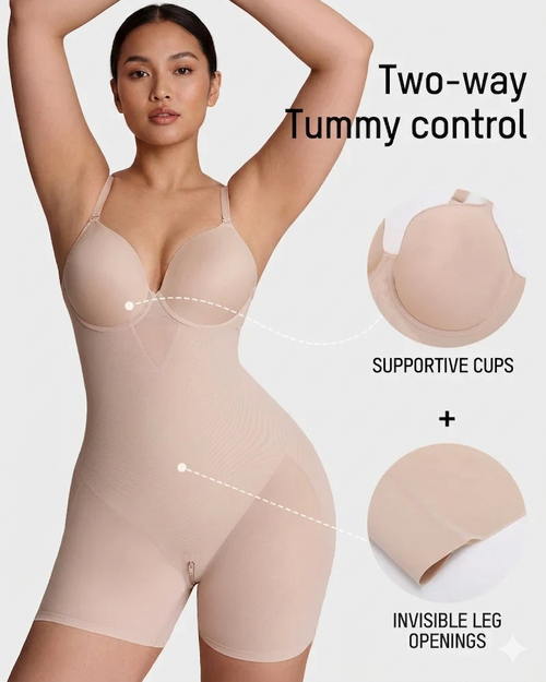 Seamless Full-Body Shaping Bodysuit
