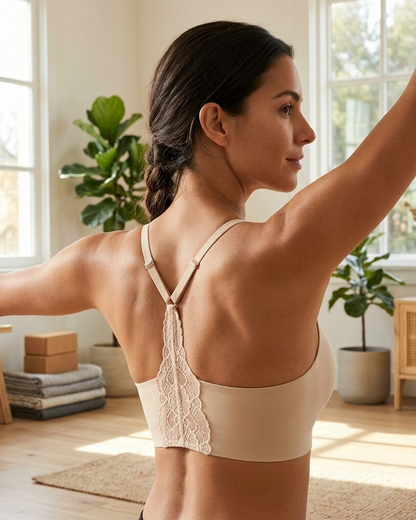 Women’s Lace Jelly Bralette – Wireless, Seamless & Padded