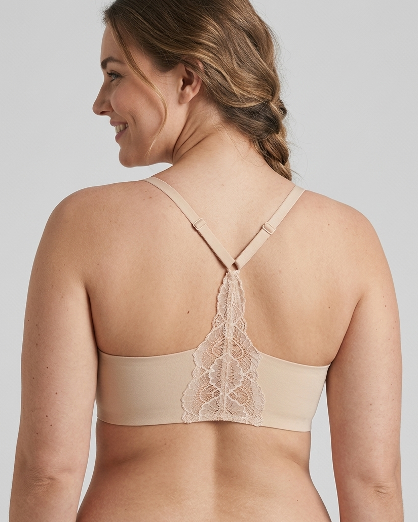 Women’s Lace Jelly Bralette – Wireless, Seamless & Padded