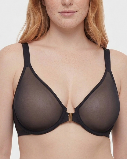 Front Closure Underwire Unlined Back Support Plunge Bra 2.0