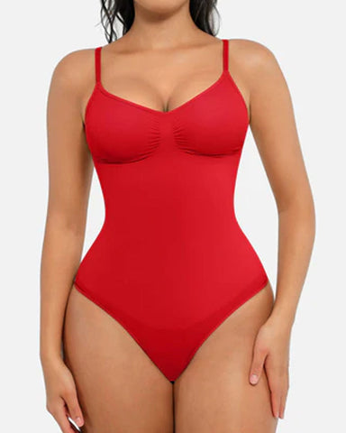 Tummy Control Bodysuit Seamless Sculpting Snatched Waist Body Suit Thong