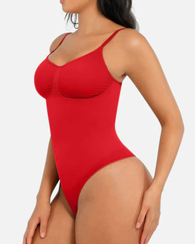 Tummy Control Bodysuit Seamless Sculpting Snatched Waist Body Suit Thong