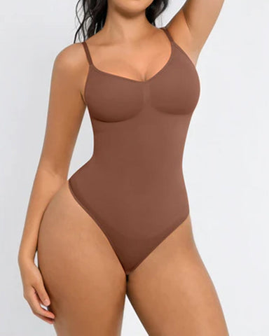 Tummy Control Bodysuit Seamless Sculpting Snatched Waist Body Suit Thong
