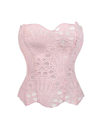 Lace Up Shapewear Tube Top Tummy Control Shapewear