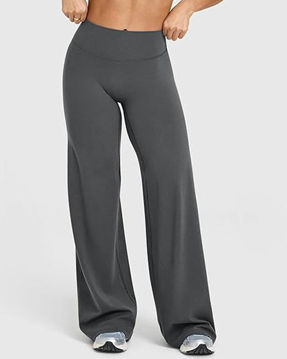 High Waist Stretch Casual Soft Straight Leg Bottoms