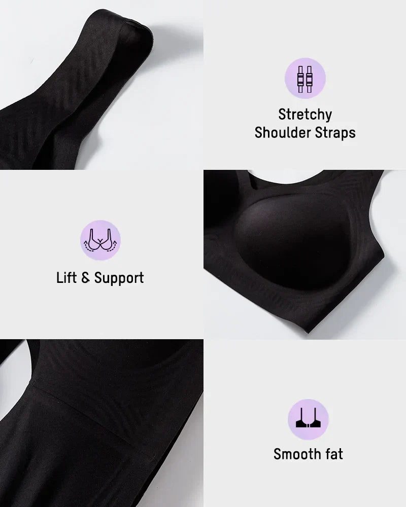 Lifting Wire-Free Antibacterial Jelly Bra