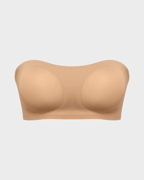 Non-Slip Crossover Side Hook Bandeau Bra
