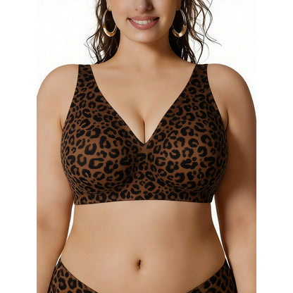 Plus Size Wireless Jelly Support Bra – Seamless Full Coverage Comfort