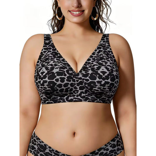 Plus Size Wireless Jelly Support Bra – Seamless Full Coverage Comfort
