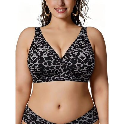 Plus Size Wireless Jelly Support Bra – Seamless Full Coverage Comfort