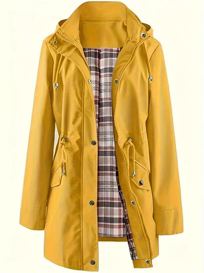 3-in-1 Plaid Waterproof Jacket for Women– Rain, Wind & Cold, All Covered