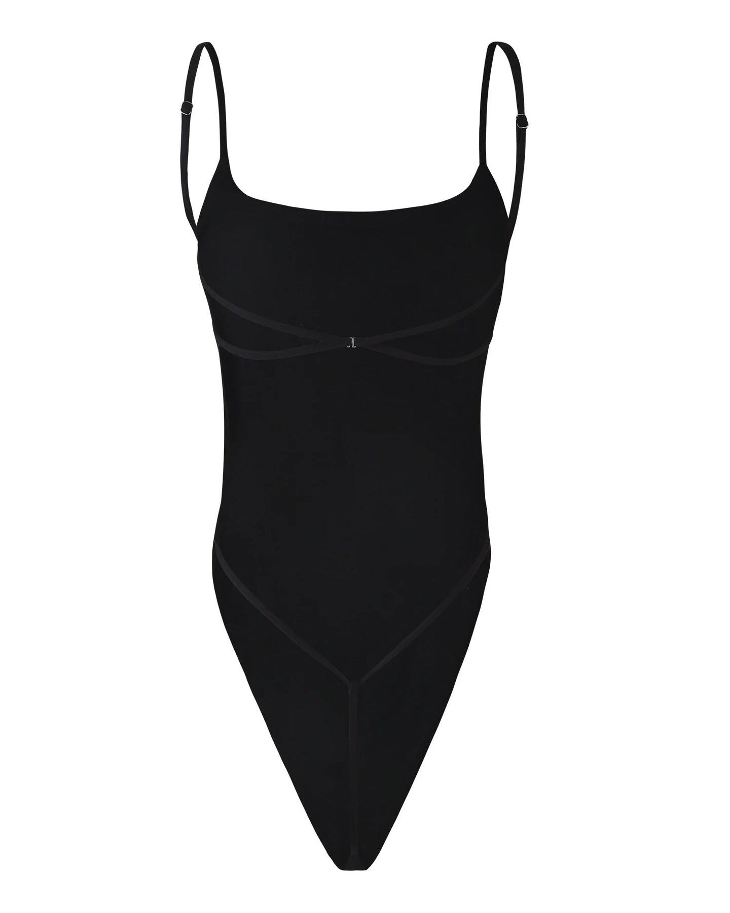 Polka Dot Cutout Backless Thong Bodysuit