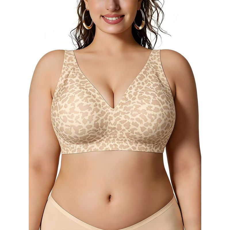 Plus Size Wireless Jelly Support Bra – Seamless Full Coverage Comfort