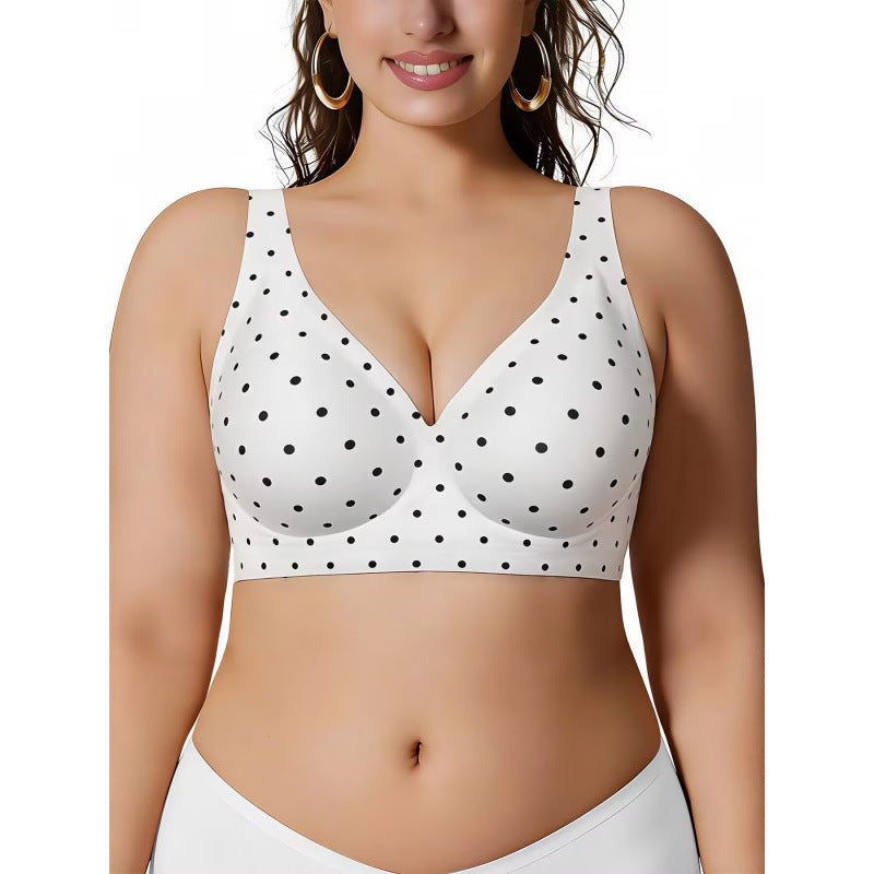 Plus Size Wireless Jelly Support Bra – Seamless Full Coverage Comfort