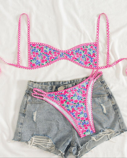 Two-Piece Set Women's Floral Print Bikini Set