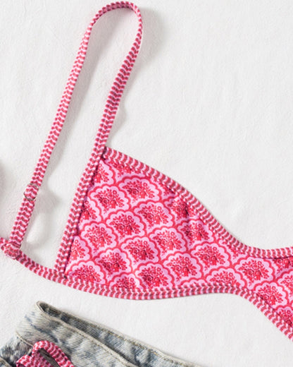 Two-Piece Set Women's Floral Print Bikini Set