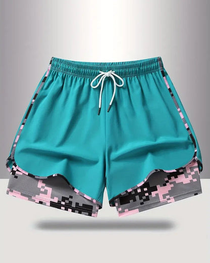 Womens Athletic Shorts with Built In Liner and Drawstring Waist