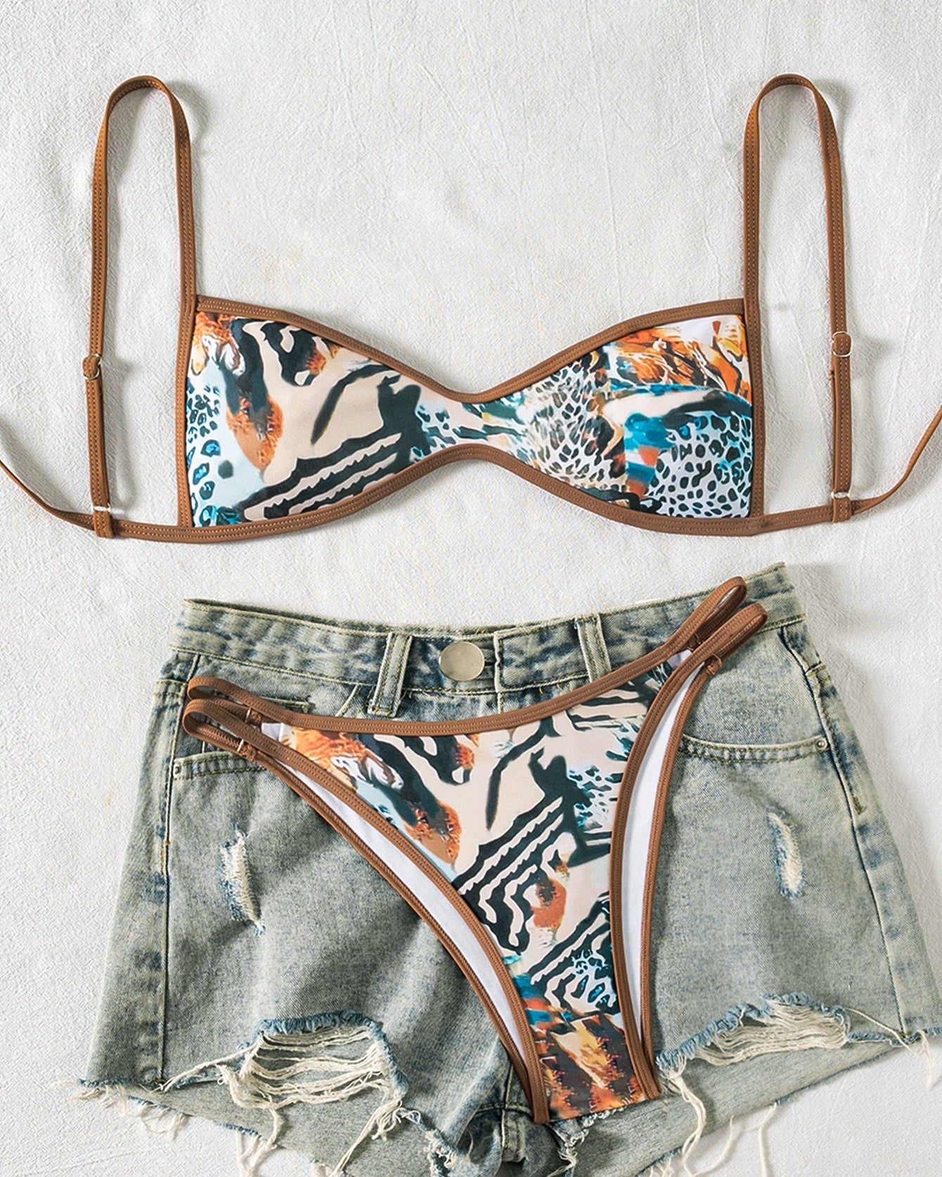 Two-Piece Set Women's Floral Print Bikini Set
