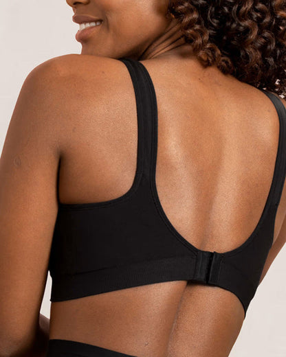 Plus Size Seamless Wireless Bra with Sewn-In Pads for Curvy Women
