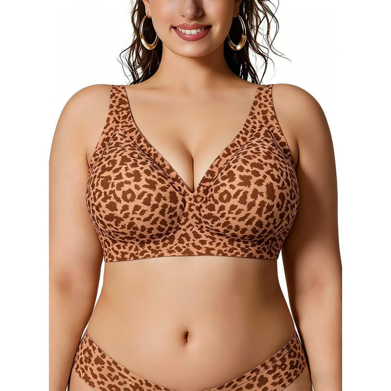 Plus Size Wireless Jelly Support Bra – Seamless Full Coverage Comfort