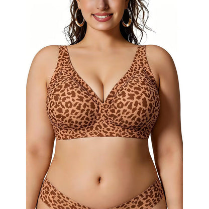 Plus Size Wireless Jelly Support Bra – Seamless Full Coverage Comfort